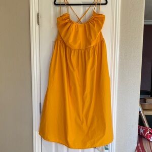 Banana Republic Factory Tumeric Spice Halter MIDI